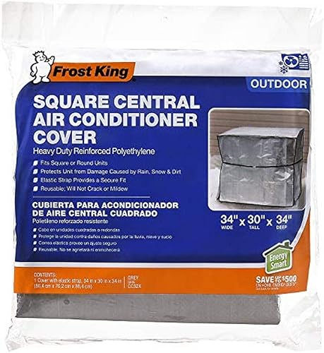 Frost King CC32XH 34x34x30 Cubierta central cuadrada para aire acondicionado (polietileno reforzado resistente)