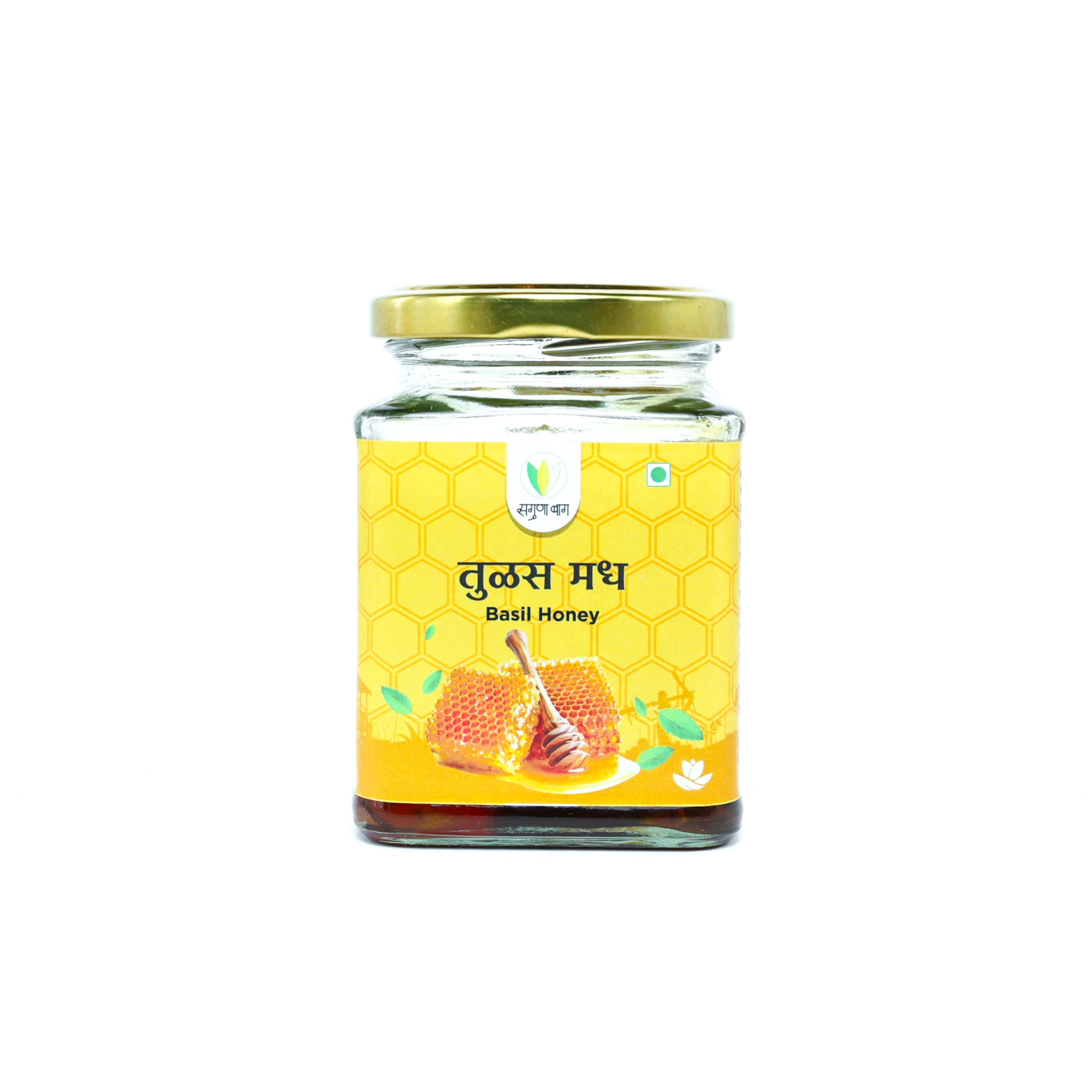 Saguna Baug Natural Basil Nectar Raw Honey - 250gm | Unprocessed, Unpasteurized, No Artificial Sugar or Colour Adulteration-image-26