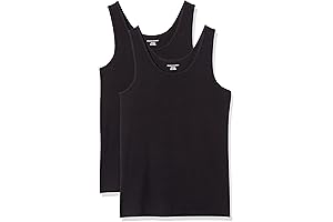 Black Shell Tank Top Women's - Slim-Fit Value Pack of 2