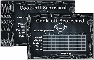 30 Pack Scorecard 6x9 inch Cook Off Award Certificates on Cardstock for Cook Off Contest and Party