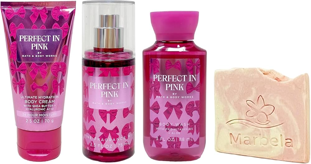 Amazon.com : Bath & Body Works Perfect In Pink Mini Trio