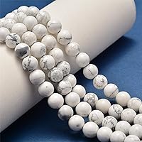 Vista 165 de 200 cuentas redondas y sueltas de cristal de cuarzo gris natural de 0.32 pulgadas (8 mm) para joyería y manualidades