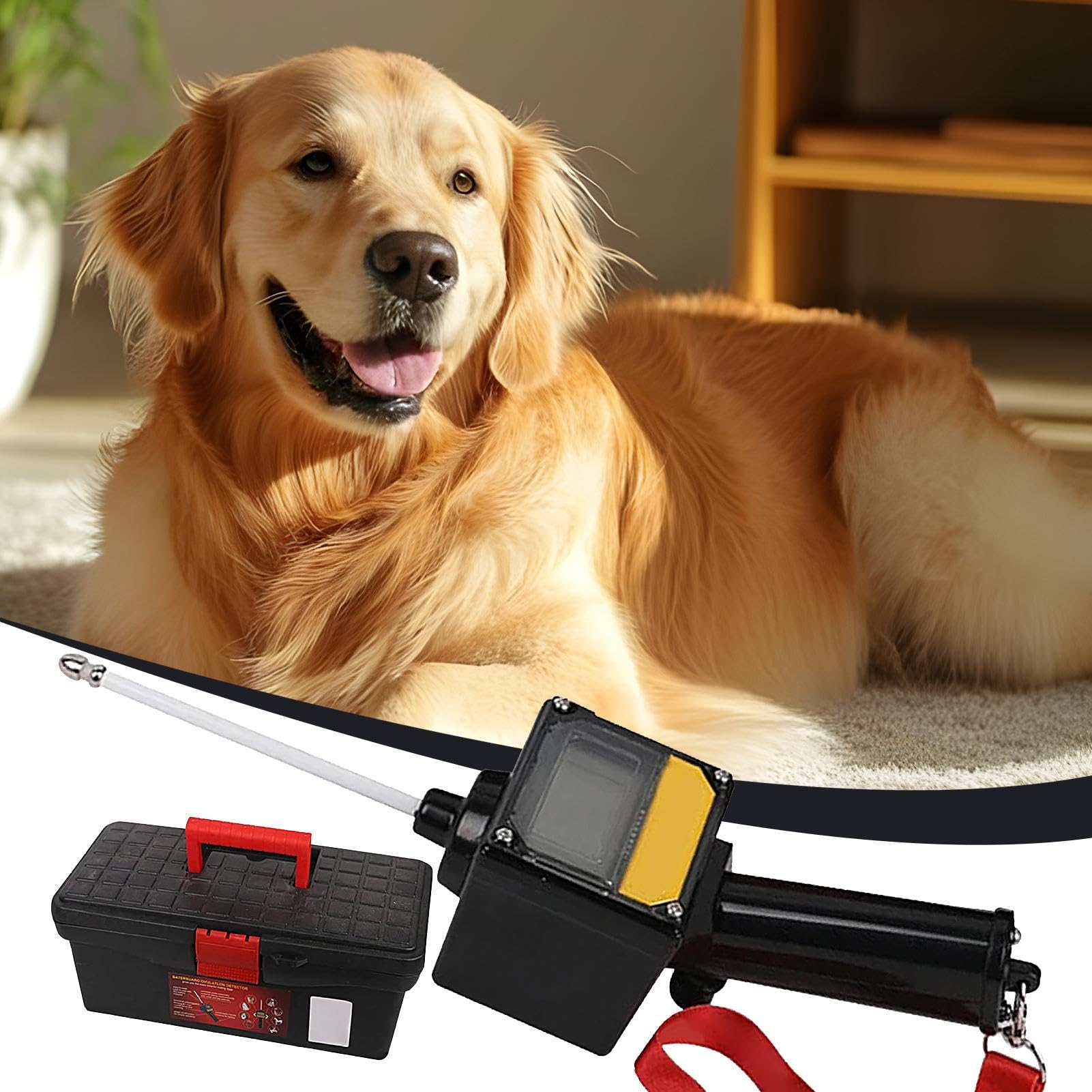 Test de grossesse pour animaux de compagnie – Testeur de progestérone pour chiens | Testeur d'éleveurs canins de 2 pouces avec sonde magnétique | Fournitures d'élevage de chiens avec cordon