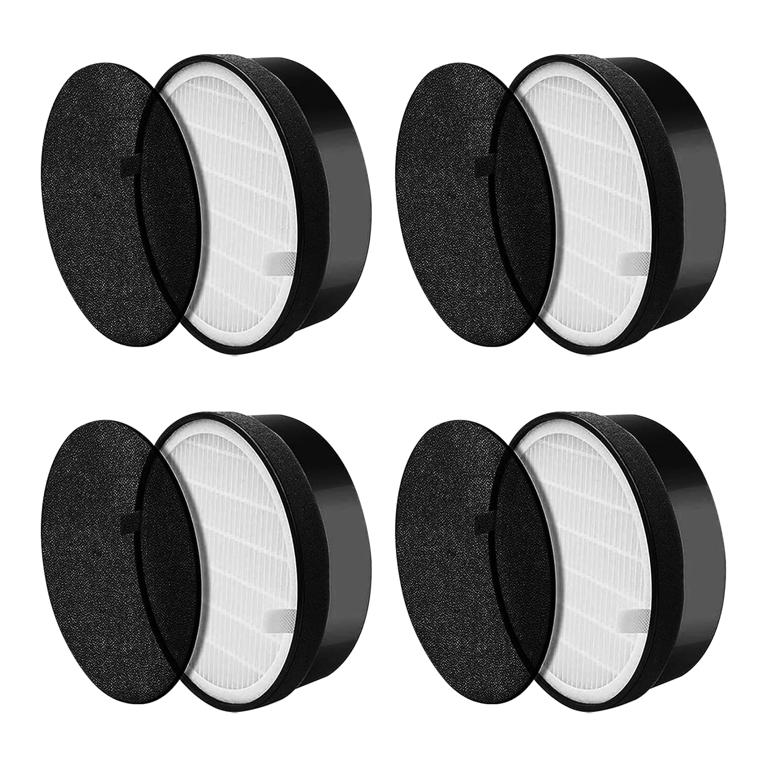 LV-H132 Replacement Filter for LEVOIT Air Purifier Replacement Filter LV-H132-RF, Funmit 3-in-1 Filter Replacement, 4 Pack