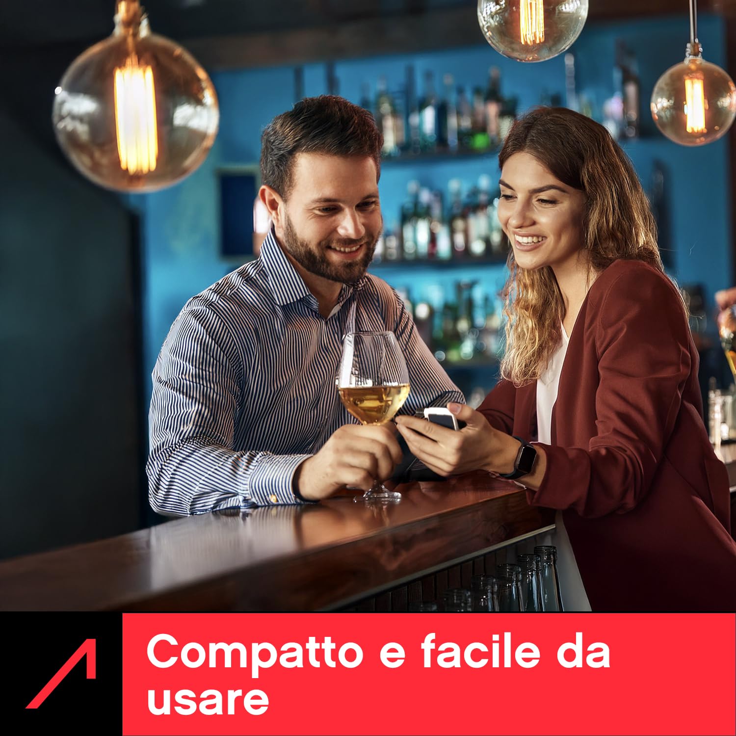 ACE Etilometro XS Lite - Accuratezza del 96,3% (TU Vienna, gennaio 2026) - Etilometro calibrato con precisione poliziesca - Super Compatto