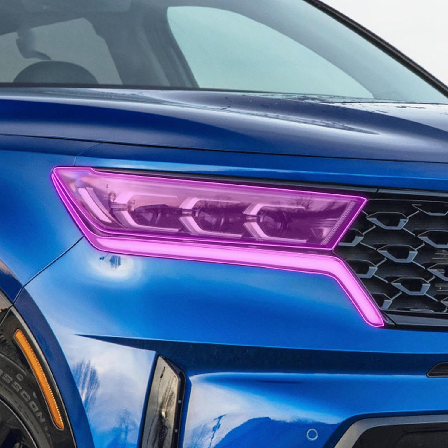 Car Exterior Film TPU PPF Headlamps Protective Film Anti Scratch Repair Membrane Smoked Headlight,for Kia Sorento MQ4 2021-2023