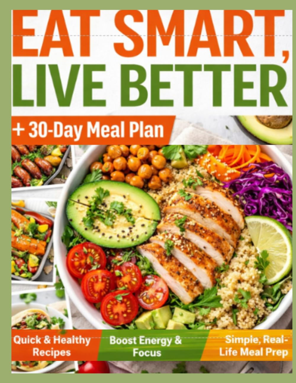 Eat Smart, Live Better: 30 Days of Quick & Healthy Meals for Busy People (Ready in 20 Minutes or Less)