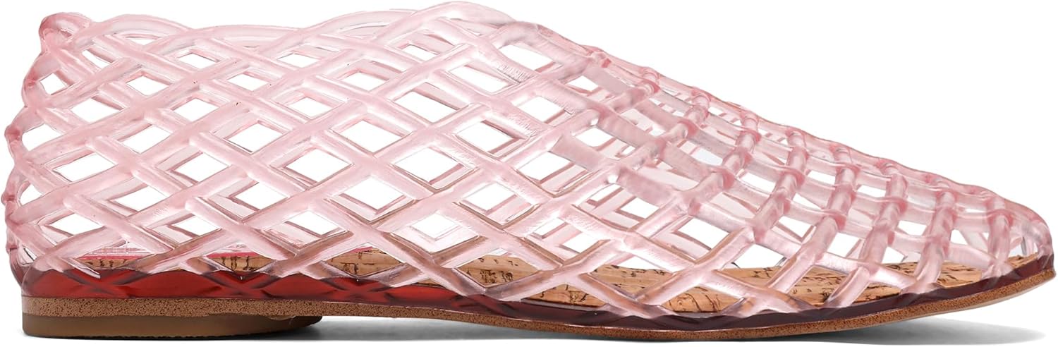 Red Jelly Mesh Ballet Flats for Women Adult Clear Hungary Ubuy