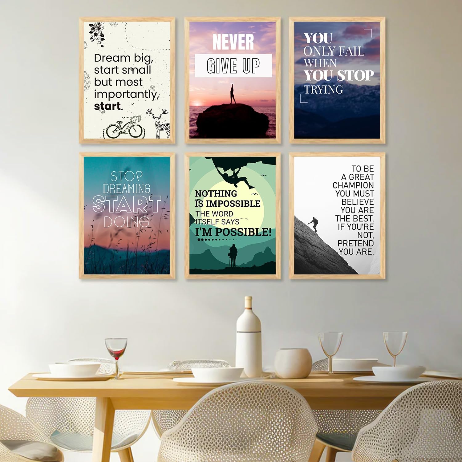 European Cityscape Wall Art - 6 Vintage Cafe Paintings -10