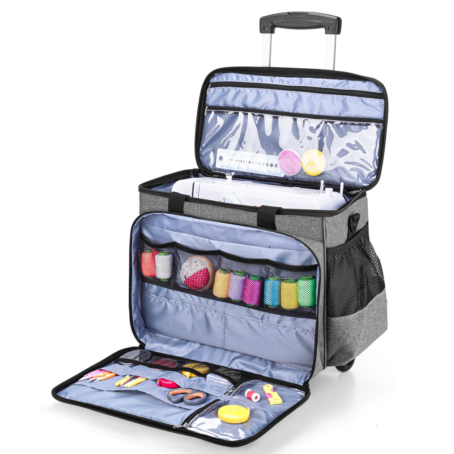 Luxja Bolsa de máquina de Coser Bolsa de Almacenamiento de máquina de Coser, Bolsa de máquina de Coser para Accesorios de Coser