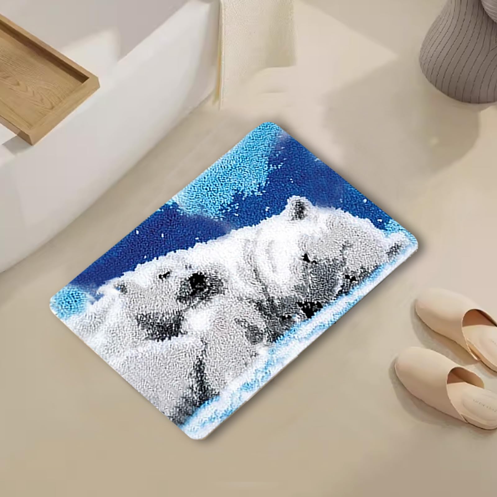 UR MAX BEAUTY Knüpfhaken-Set Für Teppichstickerei – DIY Wandteppich-Kits In Fuchs-Design, 50,5 X 38,1 Cm
