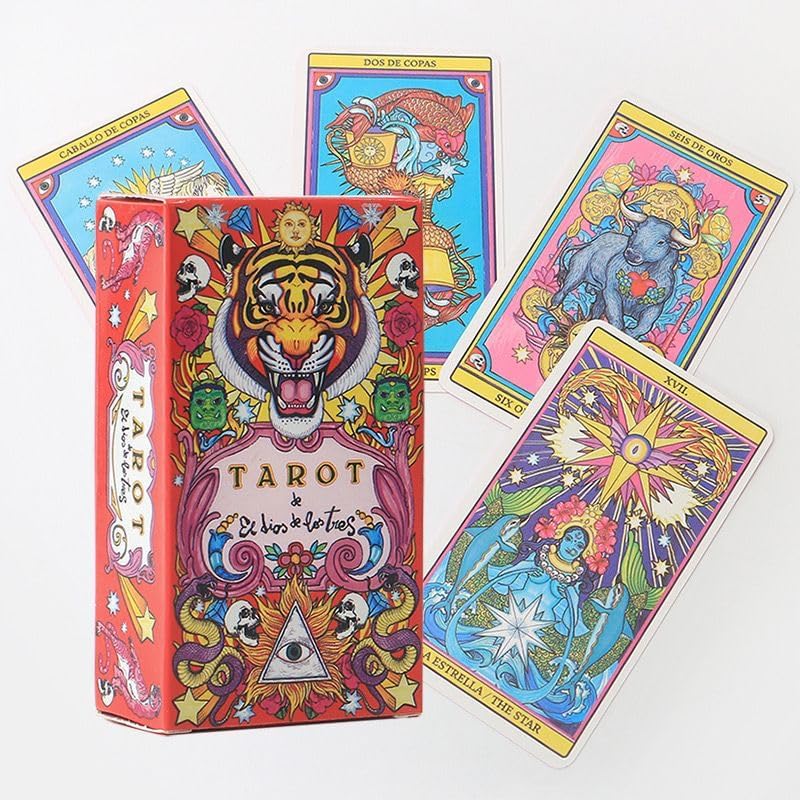 Classic Tarot Cards for Beginners - Tarot De El Dios De Los Tres with Meanings