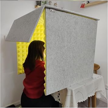 Portable Soundproof Box Booth - Recording Booth For Home Studio Music Bedroom - Foldable Vocal Booth Studio Equipment - Vocal Booth Soundproof - Recording