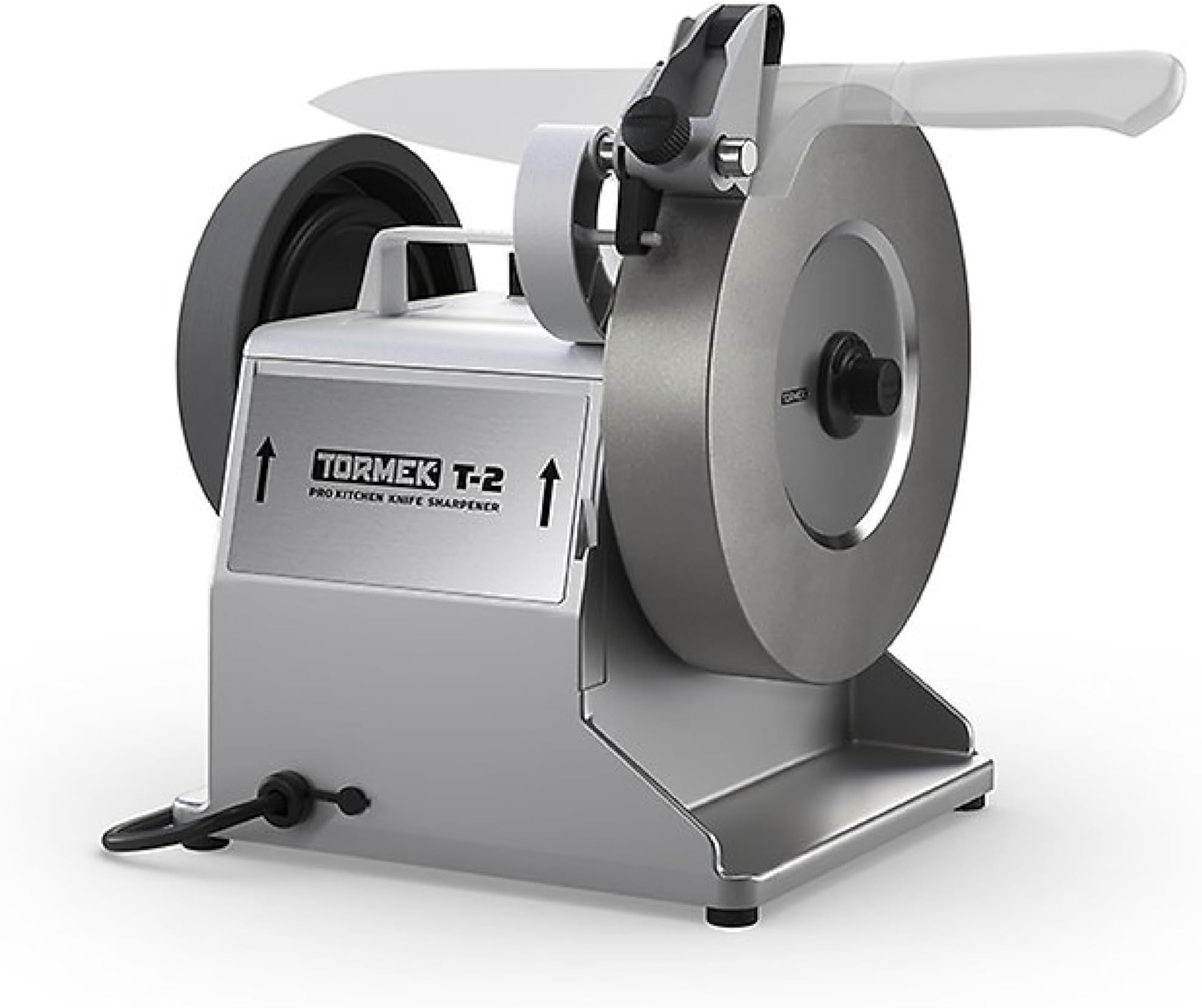 Tormek T-2 Pro Kitchen Knife Sharpener, Razor Sharp Chef s Knives Sharpened Quickly for Improved Cutting and Safety in Restaurants and Food Service