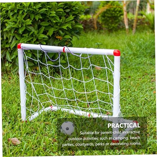 Miniatura 6 de Luxshiny Portería de fútbol portátil plegable para puerta de fútbol ligera resistente a la intemperie para jugar en interiores y exteriores,