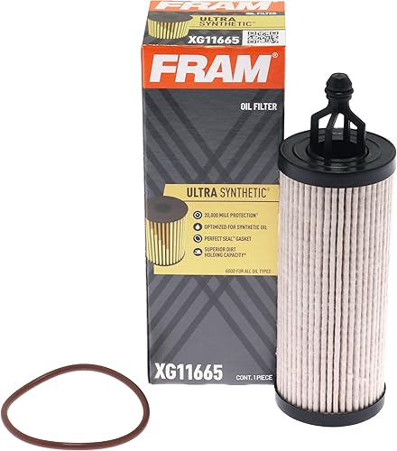 FRAM Filtro de aceite de repuesto ultra sintético para automóviles, diseñado para cambios de aceite sintético que duran hasta 20 mil millas, XG11665
