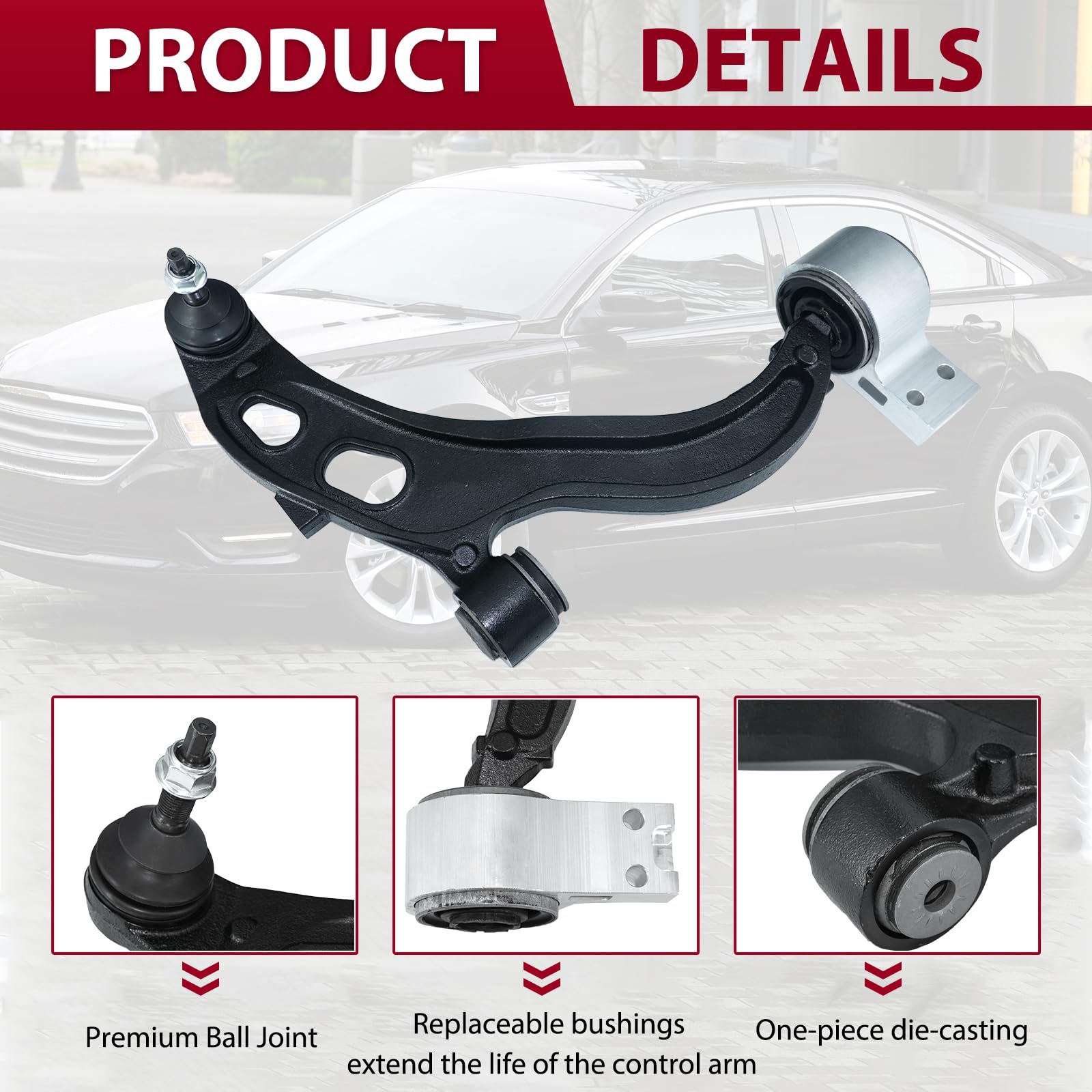 8pcs Front Lower Control Arms W Ball Joint Bushings Sway | INDIA