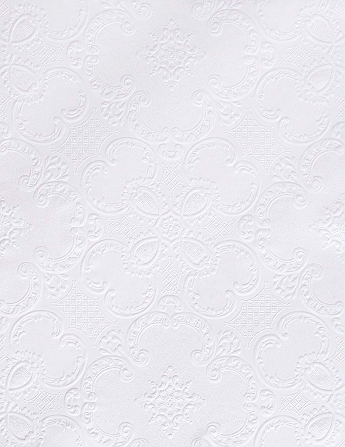 Brewster RD0137 Anaglypta Paintable Og Styled Squares Wallpaper, 21-Inch by 396-Inch, White