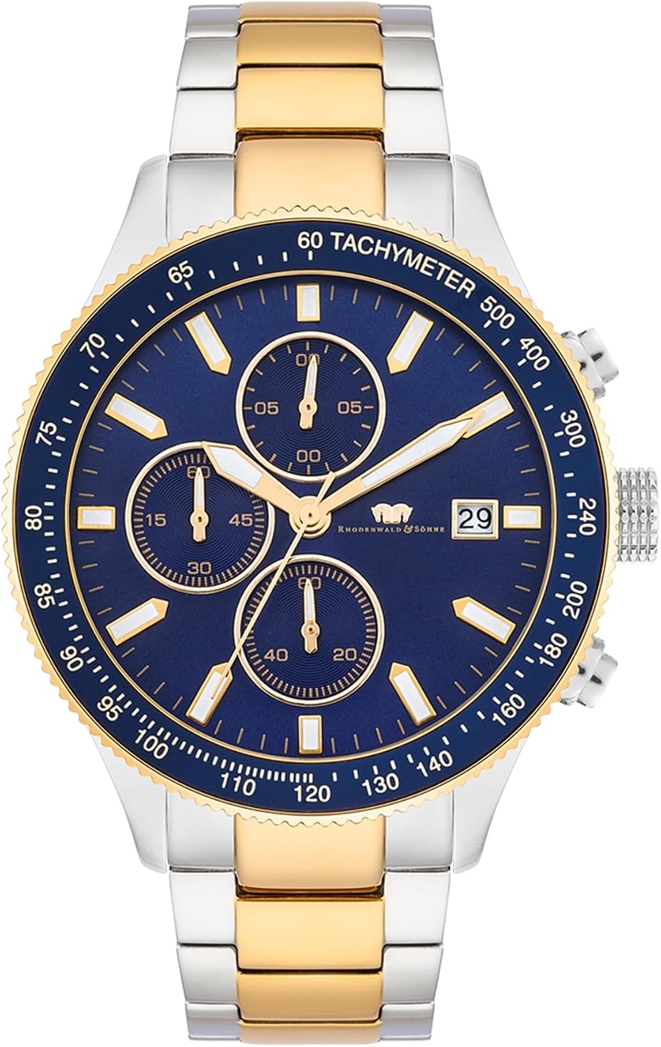 Rhodenwald & S hne Men's Watch Stainless Steel Silver Quartz Movement 10