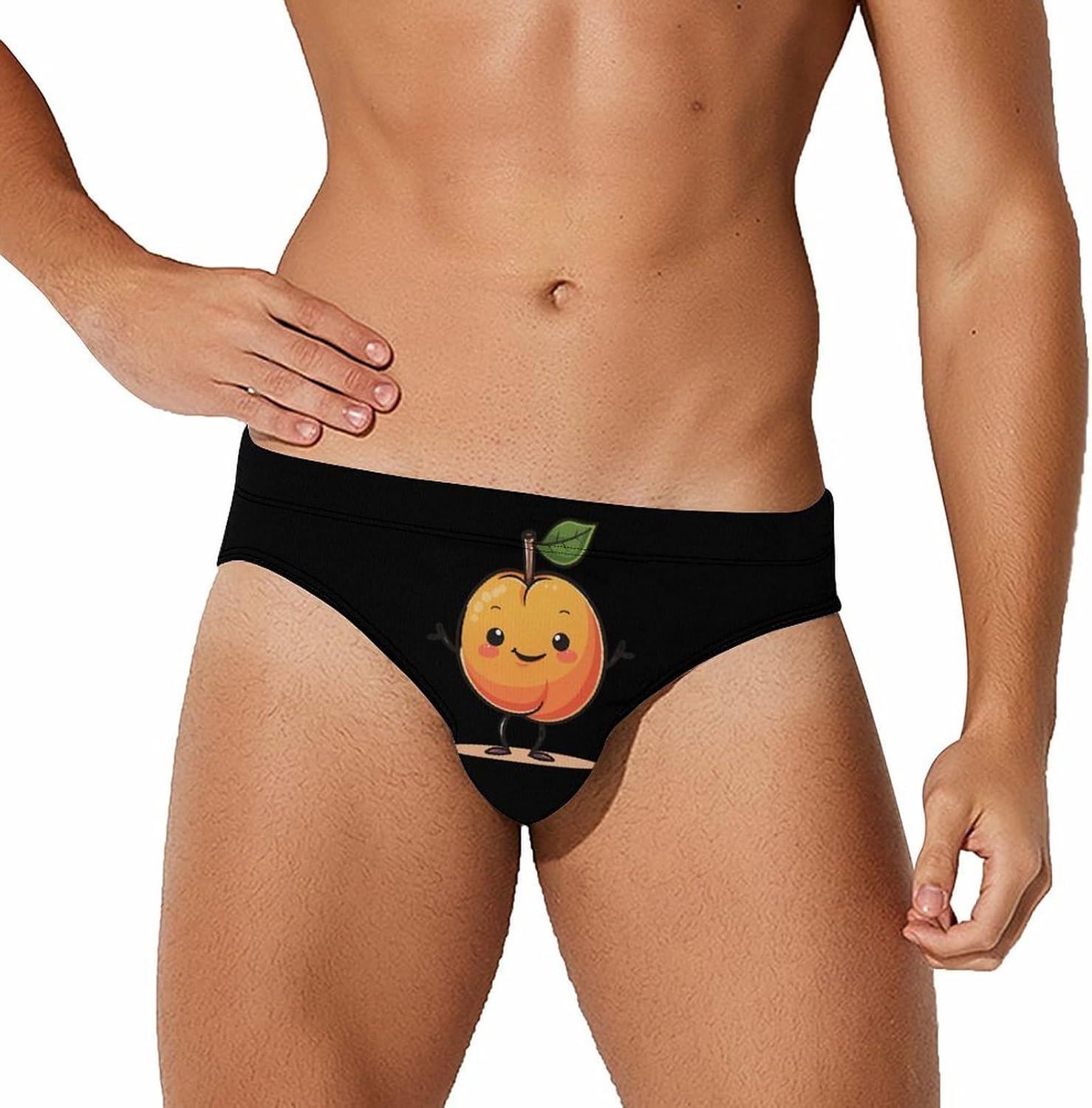 Cute Peach Novelty Men's Brief Swimwear Pants Swimming Trunks Beach Shorts Underwear