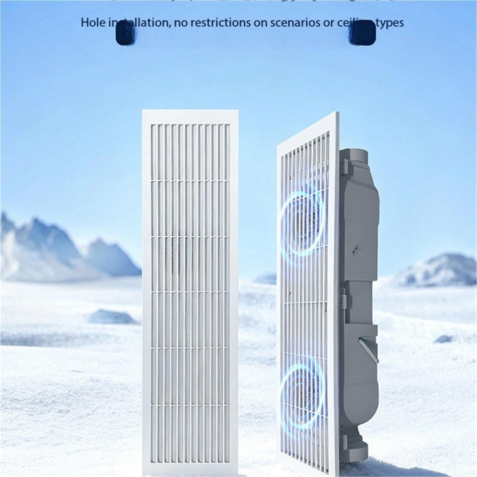 Ideal para el hogar Ventilador extractor de aire techo tira larga