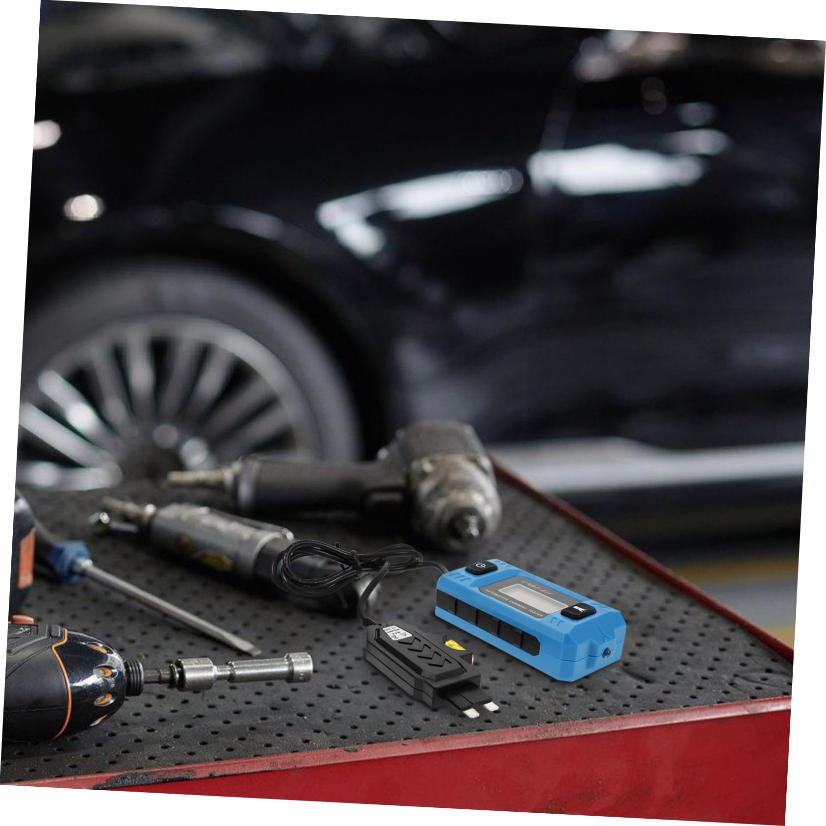 BESTYASH Tester per Fusibili Auto Digitale Misuratore di Micro Scuro senza Batteria, Strumento Elettrico in Abs per Controllo Circuiti Veicolari