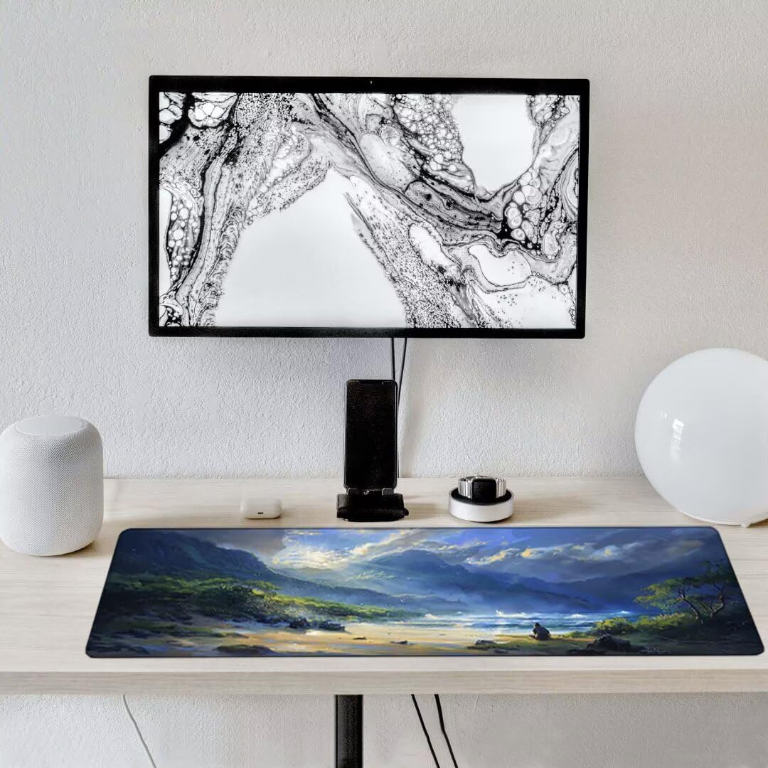 Podkładka pod mysz, podparcie nadgarstka, podkładka pod mysz z antypoślizgową gumową podstawą, ergonomiczna podkładka pod mysz do komputera, laptopa, domowego biura, kompatybilna z myszami laserowymi