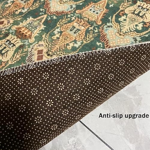 Miniatura 5 de LIKETN Alfombra de imitación de piel de animal para sala de estar, dormitorio, alfombra de área de cebra, patrón de estampado de tigre, alfombra de