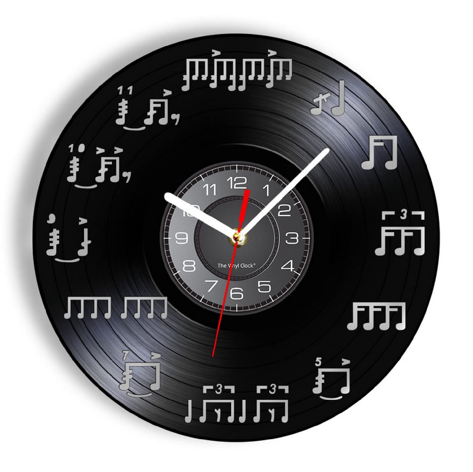 Orologio da Parete a Disco in Vinile 30 Cm Decorativo per
