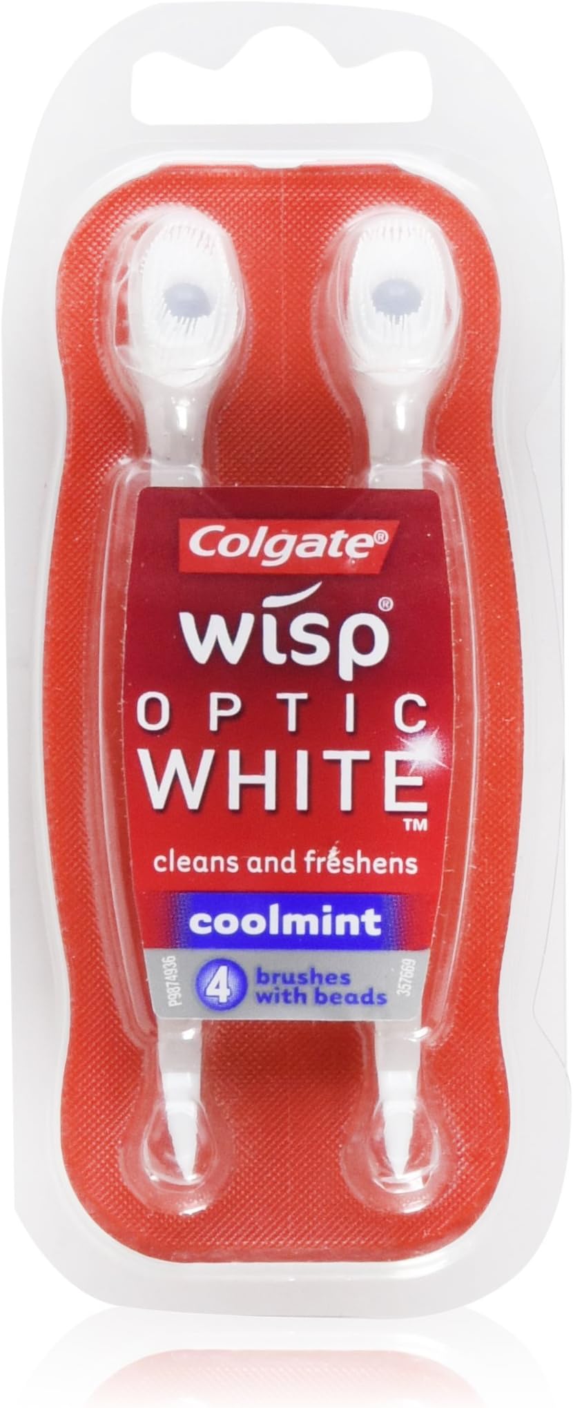 Colgate Wisp Whitening Mini-Brush with Freshening Bead, Coolmint, 4-Count (Pack of 3)