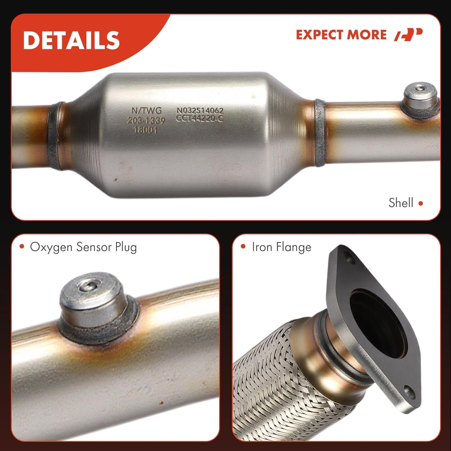 A-Premium Rear Catalytic Converter with Gasket Kit Direct-Fit Compatible with Nissan Altima 2019 2020 2021 2022 2023, 2.5L, E.P.A. Compliant