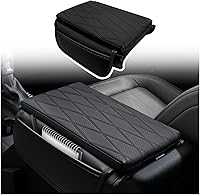 Vista 60 de Muslogy Funda para reposabrazos de consola central apta para Chevy Silverado/Tahoe y GMC Sierra/Yukon 2007-2013, cómoda almohadilla