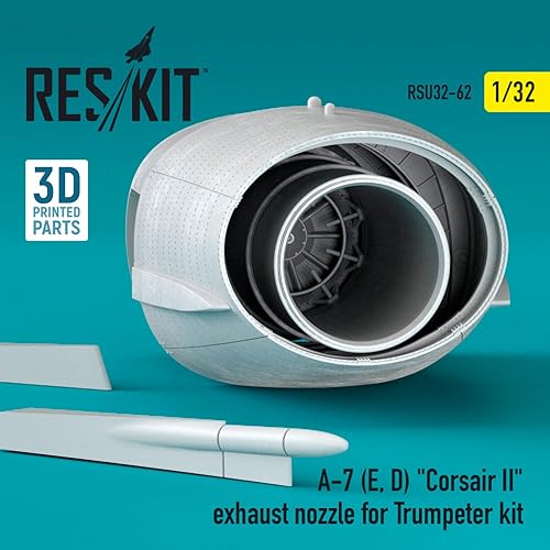 Miniatura 2 de Reskit RSU32-0062 1/32 A-7 (E, D) Boquilla de escape Corsair II para kit de trompetista