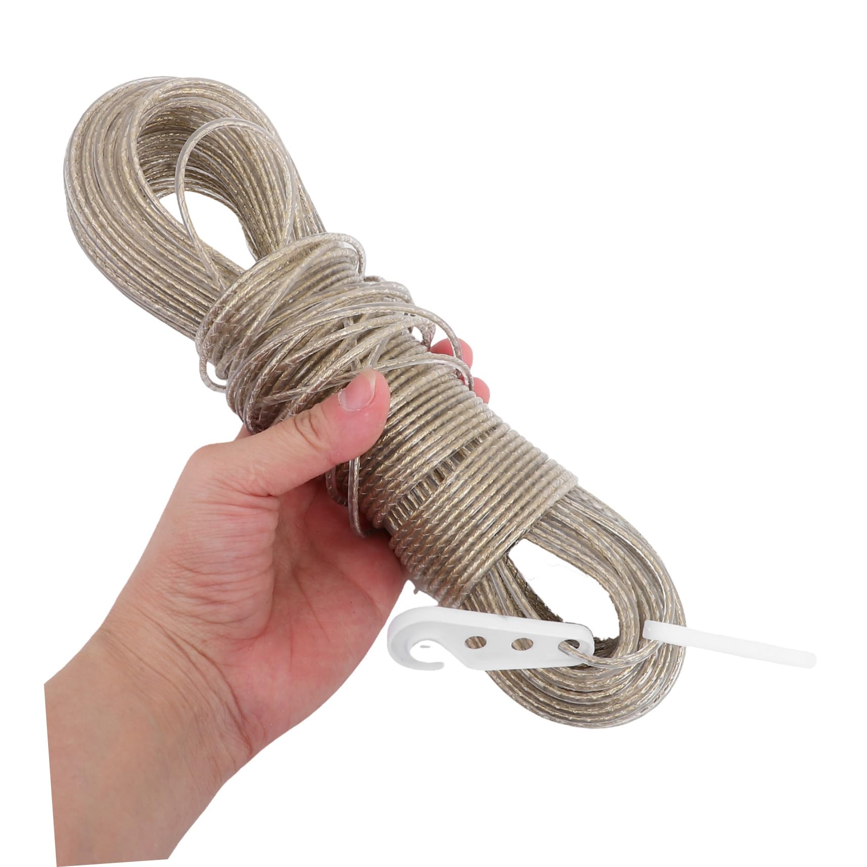 Alipis 3 Pezzi Di Corda Per Stendere I Panni Per Esterni Resistente Da 50 M Stendibiancheria Portatile Per Esterni Robusta Corda Per Stendere I Panni Rivestita in Pvc