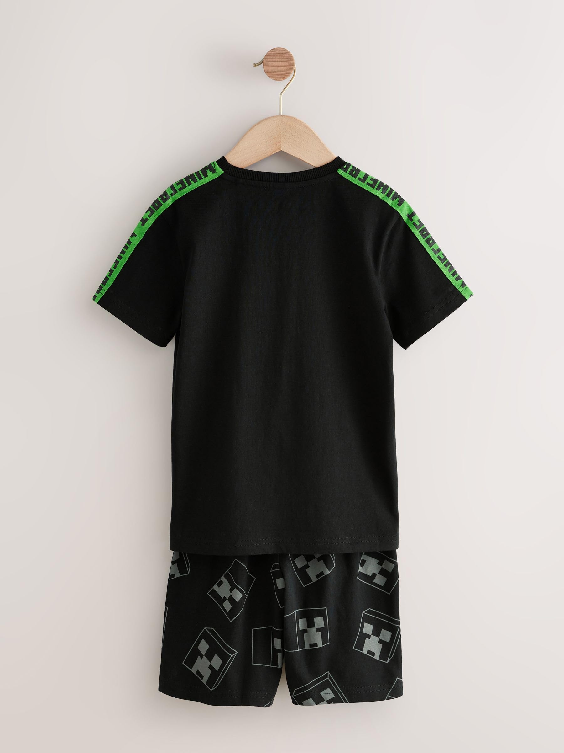 NEXT Garçon Pyjama Short Minecraft sous Licence, Lot de 2
