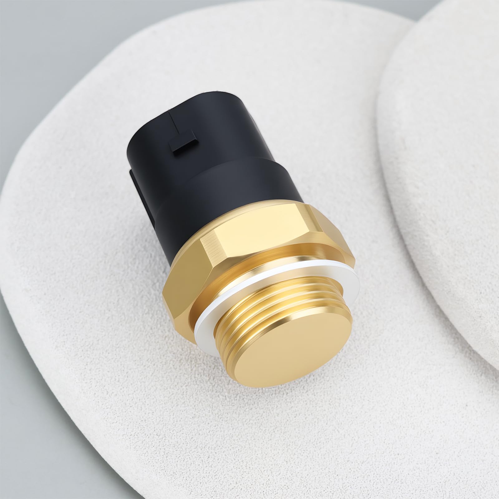 Interruptor térmico del ventilador del radiador del coche 701959481 M22x1.5 12V con anillo de sellado compatible con VW Transporter T4 1990-2003
