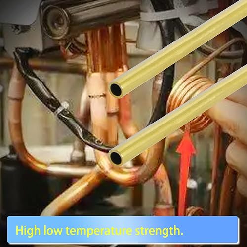 Miniatura 3 de Aopin - Tubo redondo de cobre (latón, 0.098in, diámetro de 0.138in, diámetro de 0.138in, tubo de cobre hueco, 11.811in, 11.811in, 12 pulgadas de