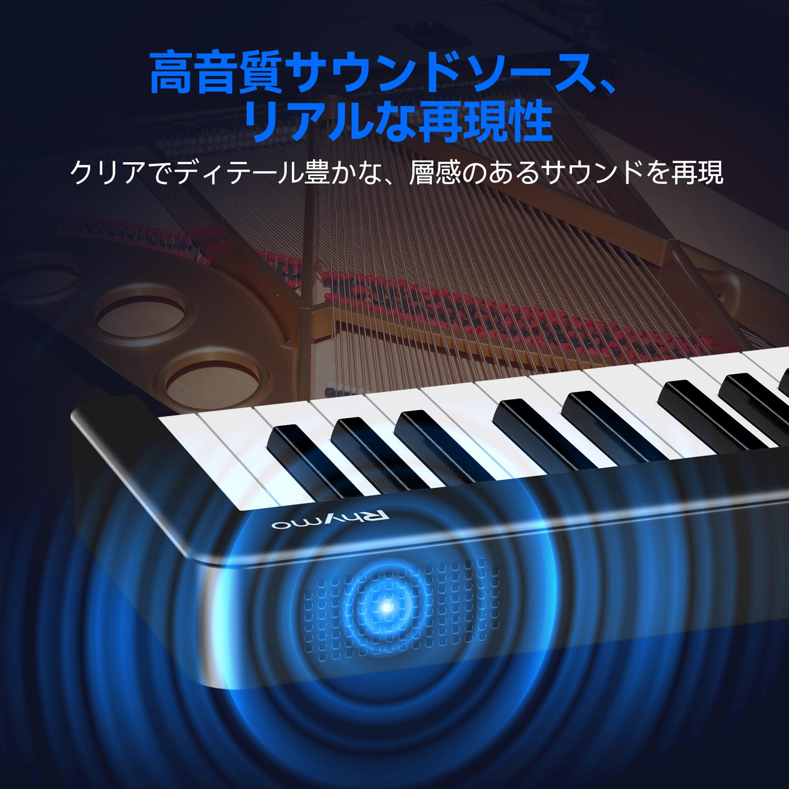 Amazon | 電子ピアノ 折りたたみ式 61鍵盤 タッチレスポンス対応