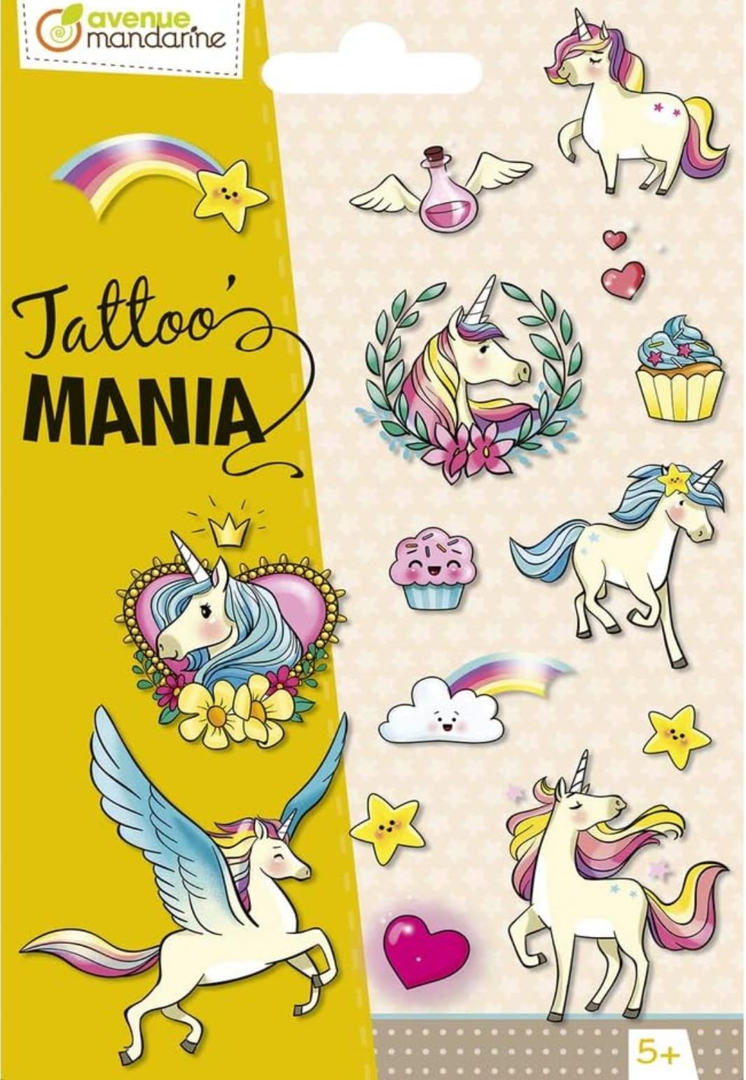 My Mandarine CC052C - Tattoo'Mania, tatuaże zmywalne 16 cm 1 arkusz