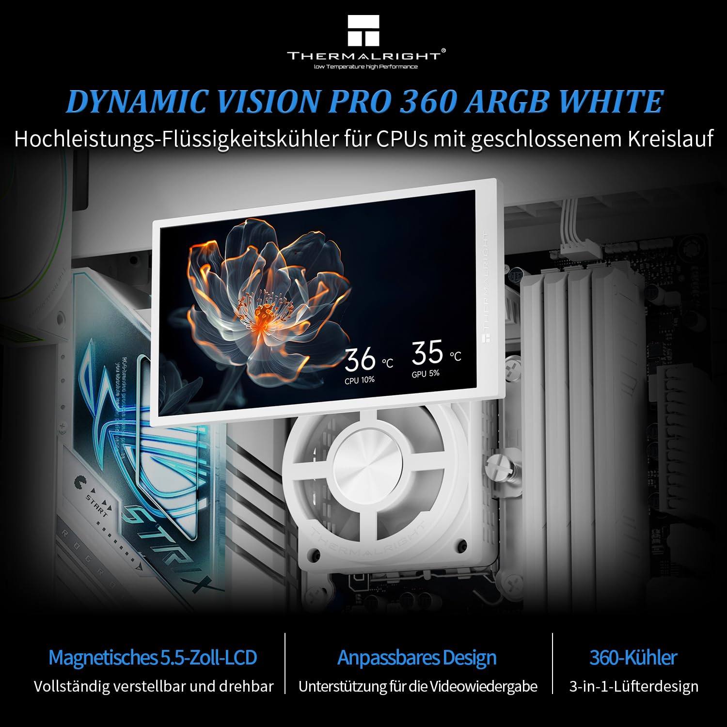 Thermalright Dynamic Vision Pro 360 ARGB chłodnica cieczy CPU