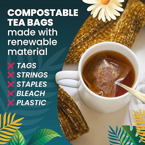 Miniatura 3 de Cederberg Tea Company Té de hierbas orgánicas Paquete de té único de jengibre y manzanilla 200 bolsas de té
