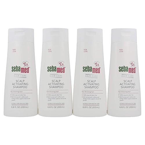 Sebamed Champú activador de cuero cabelludo antipérdida de cabello para adelgazamiento del cabello, apoya el crecimiento natural del cabello, ayuda