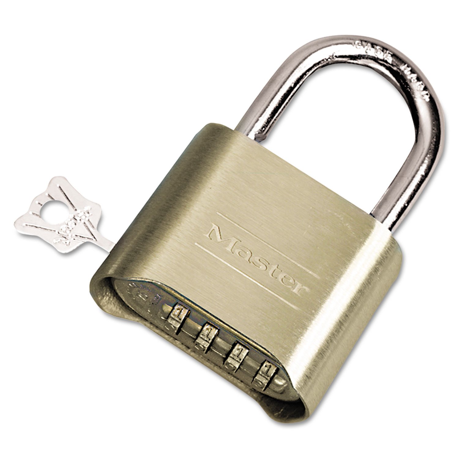 Cadenas à Combinaison Master Lock 175D - Code Personnalisable - Zinc - 1" Shackle