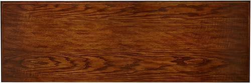 Miniatura 10 de Leick Home 82360 Soporte de TV de madera maciza Mission Oak de cuatro puertas para televisores de 65" Consola universal de TV para sala de estar,