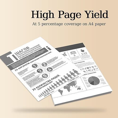 Miniatura 4 de LC401 Cartucho de tinta negra de alto rendimiento (paquete de 1) - Cartucho de tinta compatible con Loets LC401BK Reemplazo para tinta Brother LC401