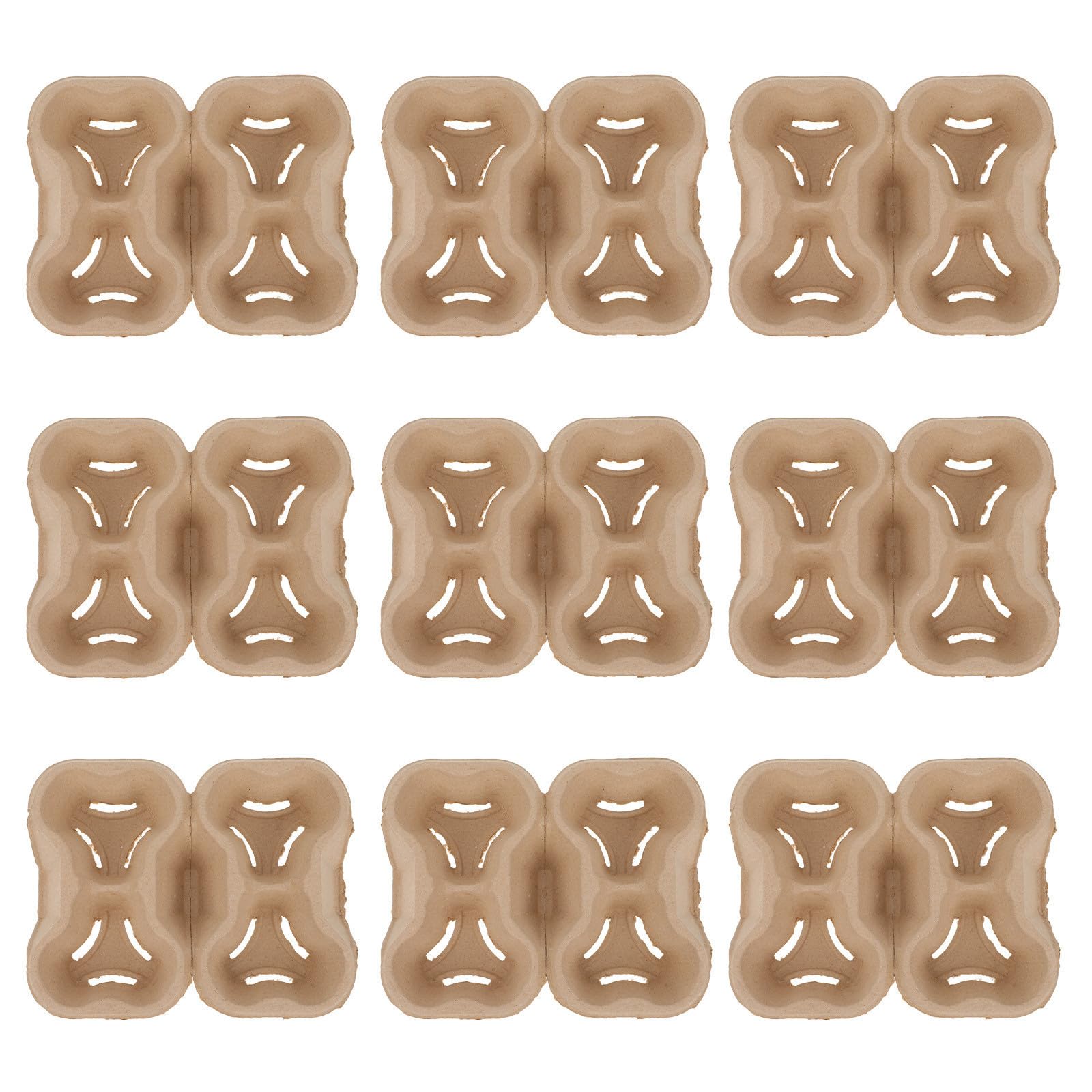 Base d'emballage en carton pour thé au lait : lot de 20 porte-gobelets empilables