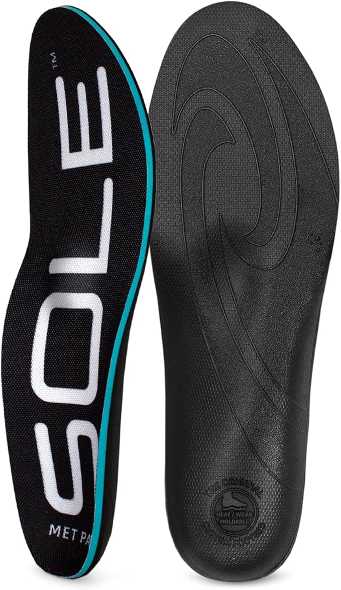 SOLE Active Thick with Metatarsal Pads Plantar Fasciitis Insoles, Men