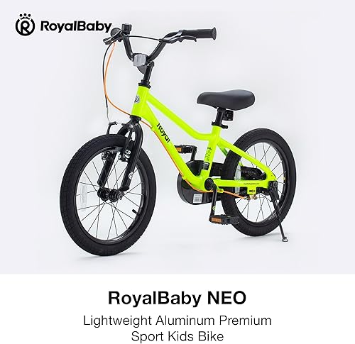 Miniatura 10 de RoyalBaby Bicicleta para niños, de aluminio ligero de 16 y 18 pulgadas, bicicleta para niños y niñas de 4 a 9 años, varios colores