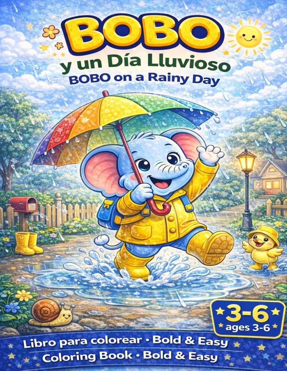 BOBO Y UN DIA DE LLUVIA: COLOREANDO CON BOBO 3-6 años (Coloring with BOBO)