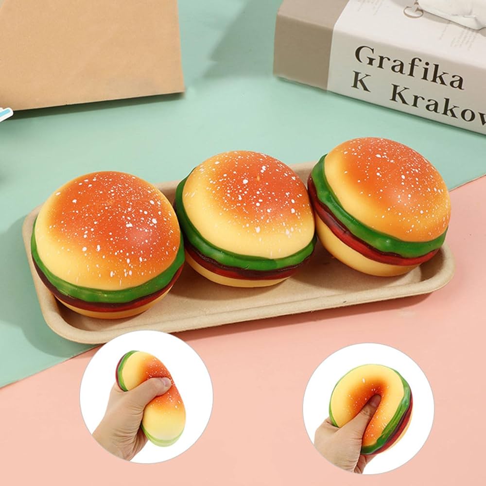 mellojoy スクイーズ　ハンバーガー Amazon.co.jp: スクイーズ おもちゃ 低反発食品,解凍とストレス